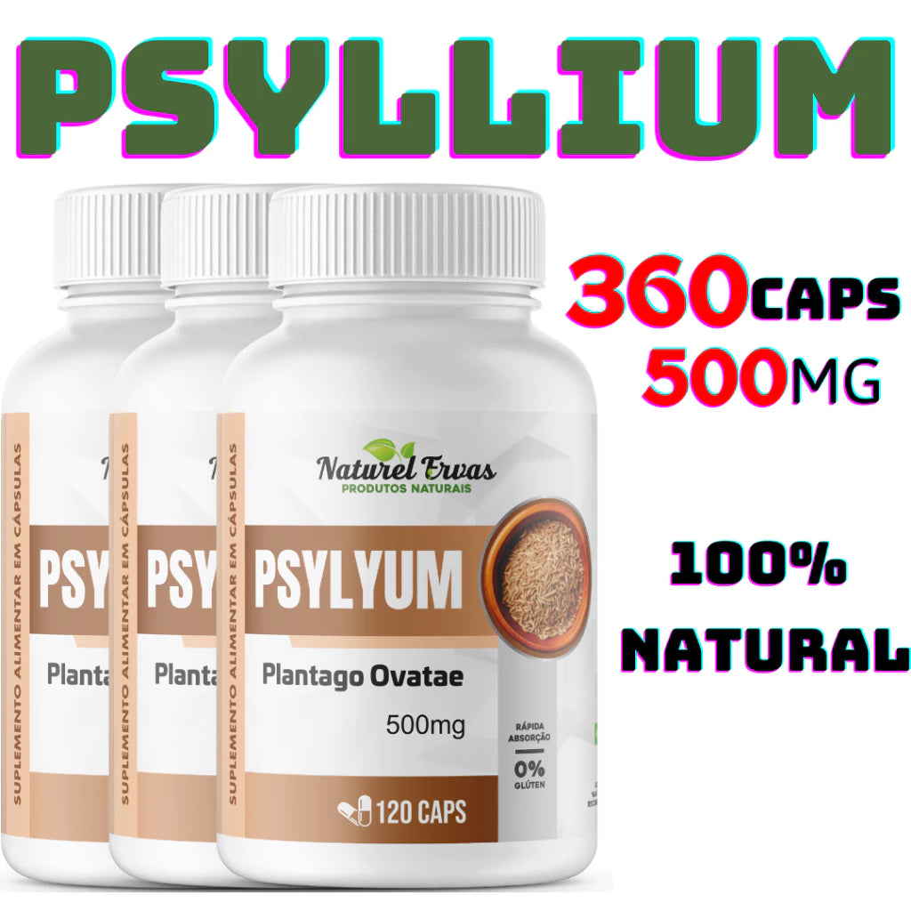 PSYLLlUM 100% NATURAL 500 Mg