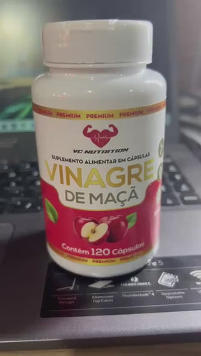 VINAGRE DE MAÇÃ 120 CAPSULAS 100% PURA