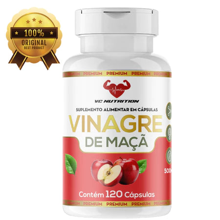 VINAGRE DE MAÇÃ 120 CAPSULAS 100% PURA